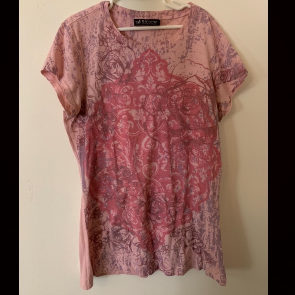 Y2K super cute pink shirt